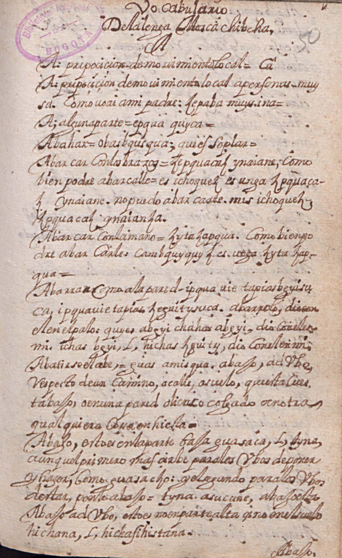 Manuscrito 158 BNC Vocabulario - fol 1r.jpg